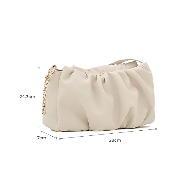 Irene Soft Gathered Women's Shoulder Handbag | Small Hand Bags For Women | Stylish Shoulder Purse For Ladies