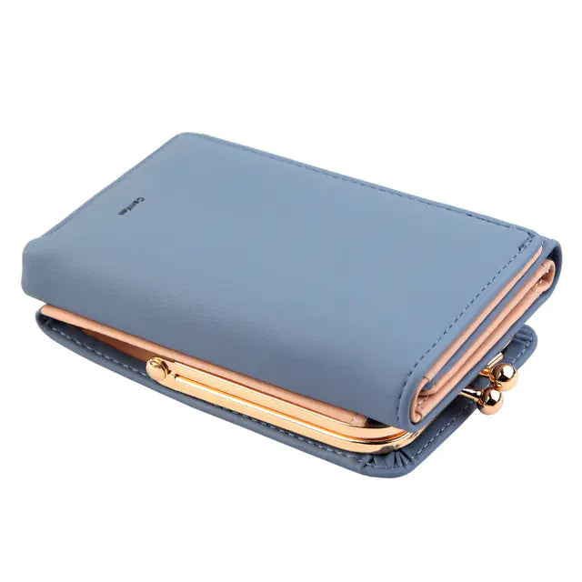 Foldable PU Leather Women's Coin Purse