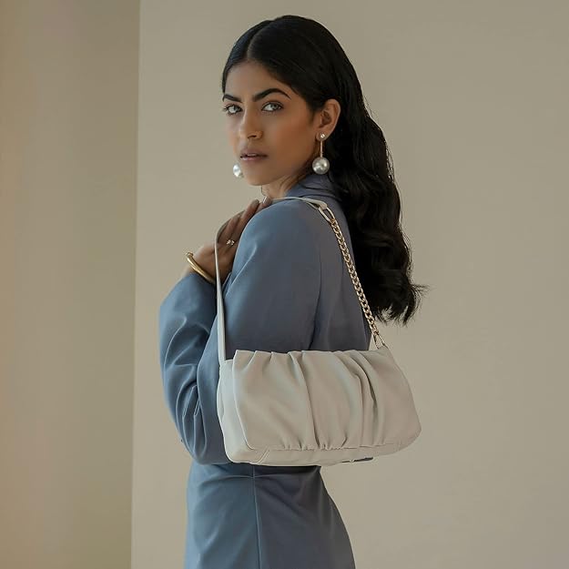 Irene Soft Gathered Women's Shoulder Handbag | Small Hand Bags For Women | Stylish Shoulder Purse For Ladies