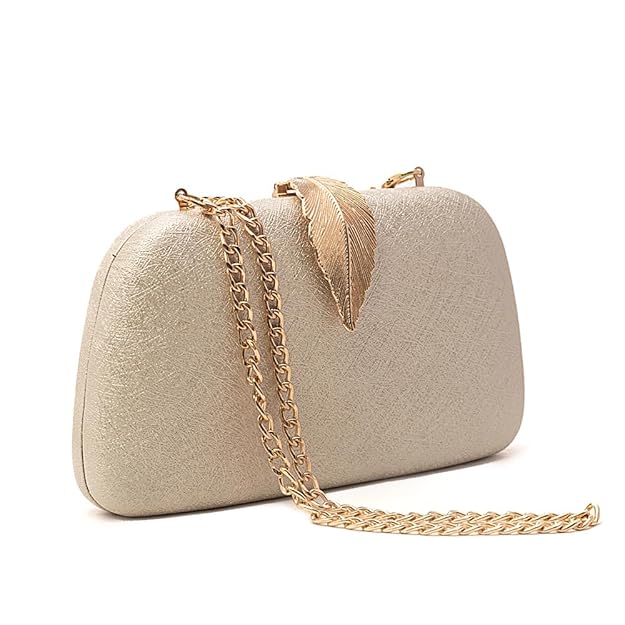 Women Evening Hand Clutch | Ladies Party Wedding Purse with Chain Strap
