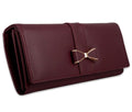 Women's Maroon Faux Leather Hand Wallet Clutch Trendy | 6 Card Slots | Phone Pocket