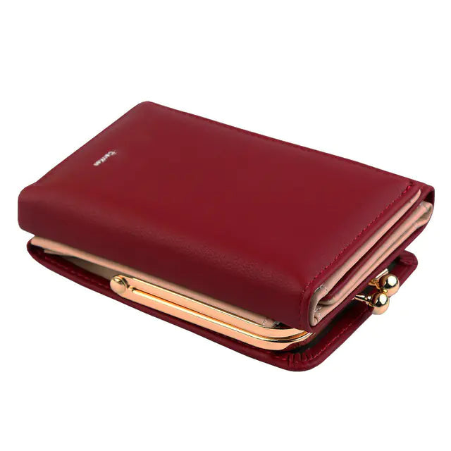 Foldable PU Leather Women's Coin Purse